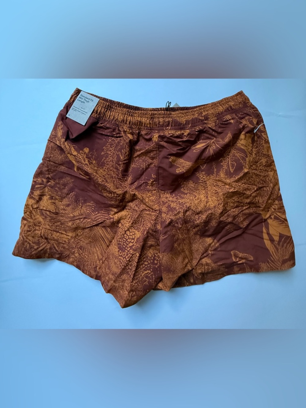 Nike [M] ACG Men’s Reservoir Goat All-Over-Print Trail Shorts Orange HJ2889-245 - Picture 5 of 9